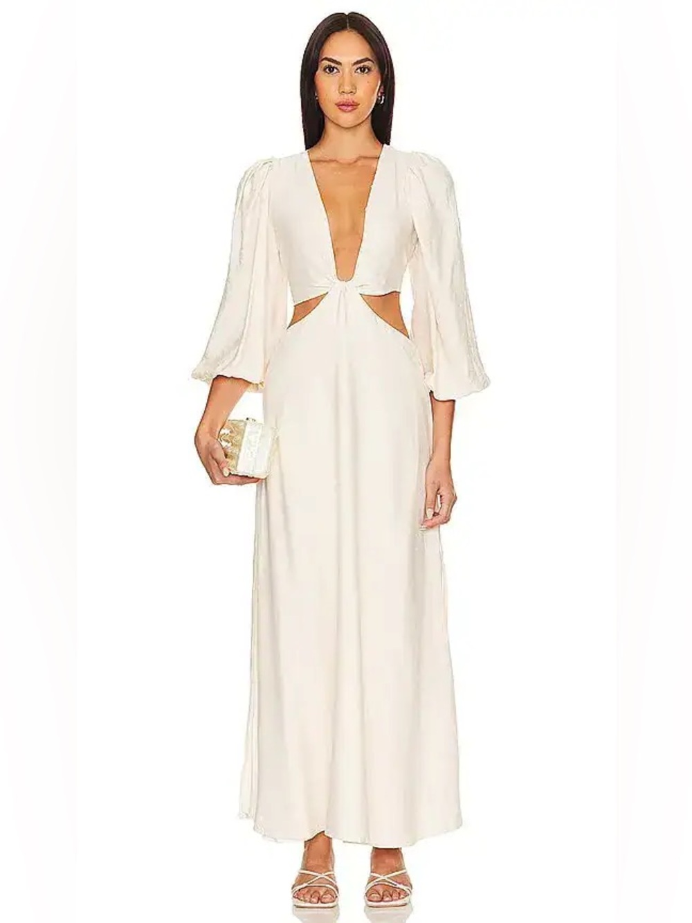 Boamar Bianca Dress White Cutout Maxi Dress NWT XS